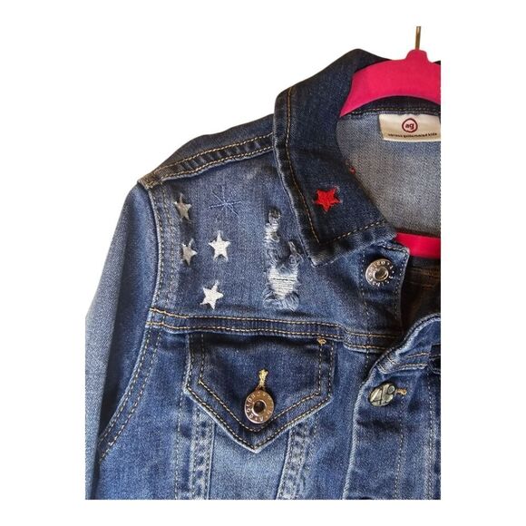 ADRIANO GOLDSCHMIED AG Kids Embroidered Jean Jacket - Size Medium - Picture 4 of 9
